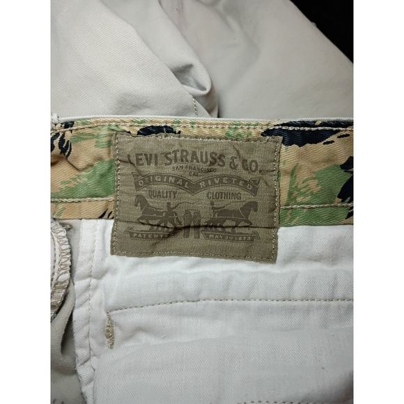 Levis Ace Cargo Pants Mens 36x32 (36x30) Straight Leg Utility Metal Flap Pockets - Picture 2 of 11